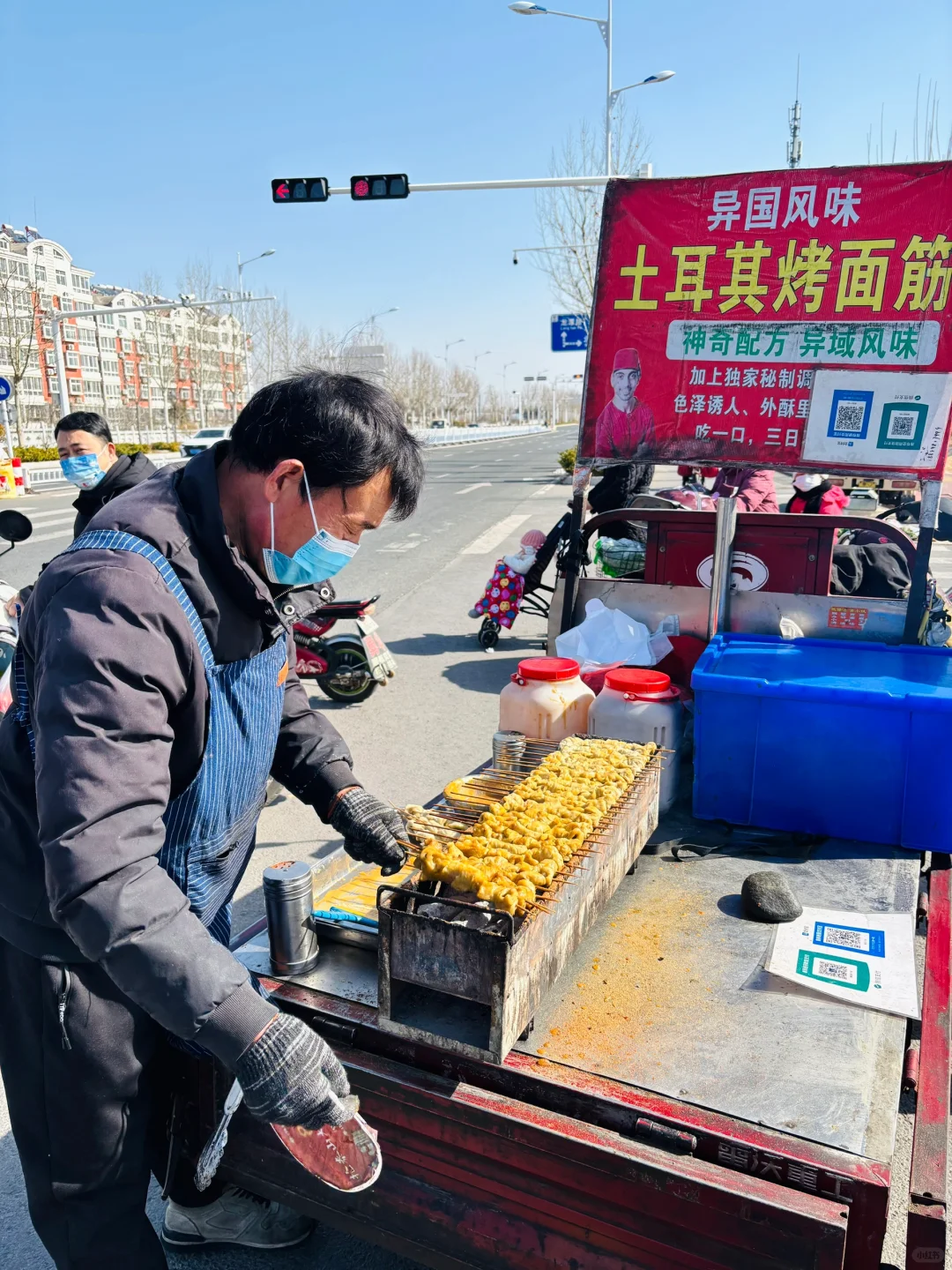 泰安最好吃的烤面筋！泰安小吃爱好者快冲！