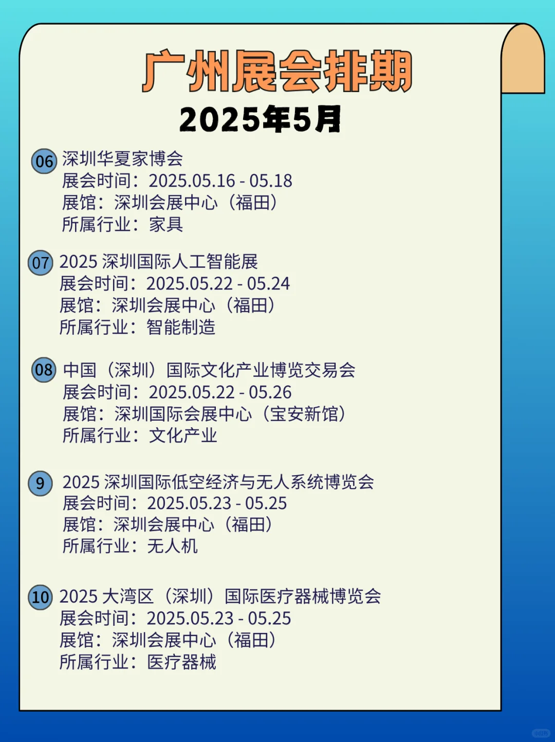 2025年深圳5月展会时间来啦