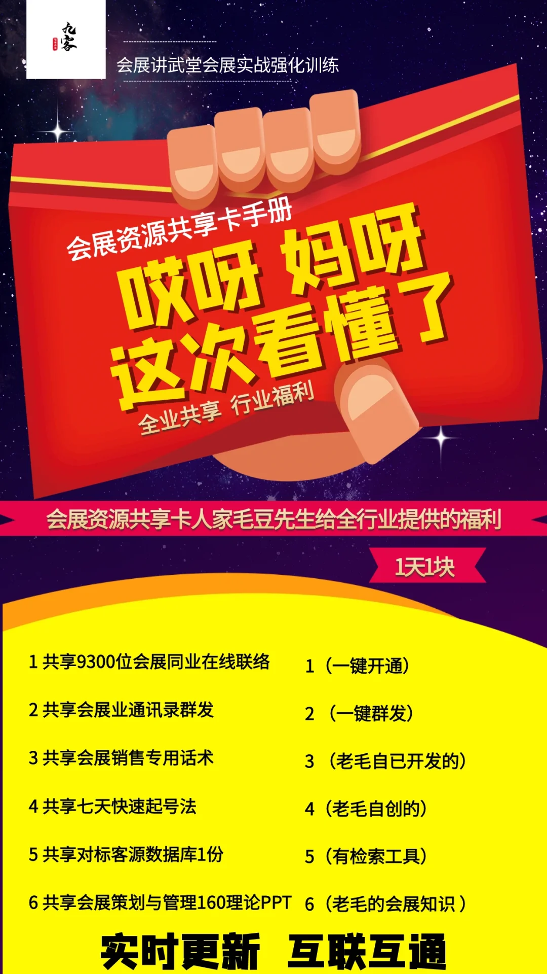 这次看懂了会展资源卡包括六项