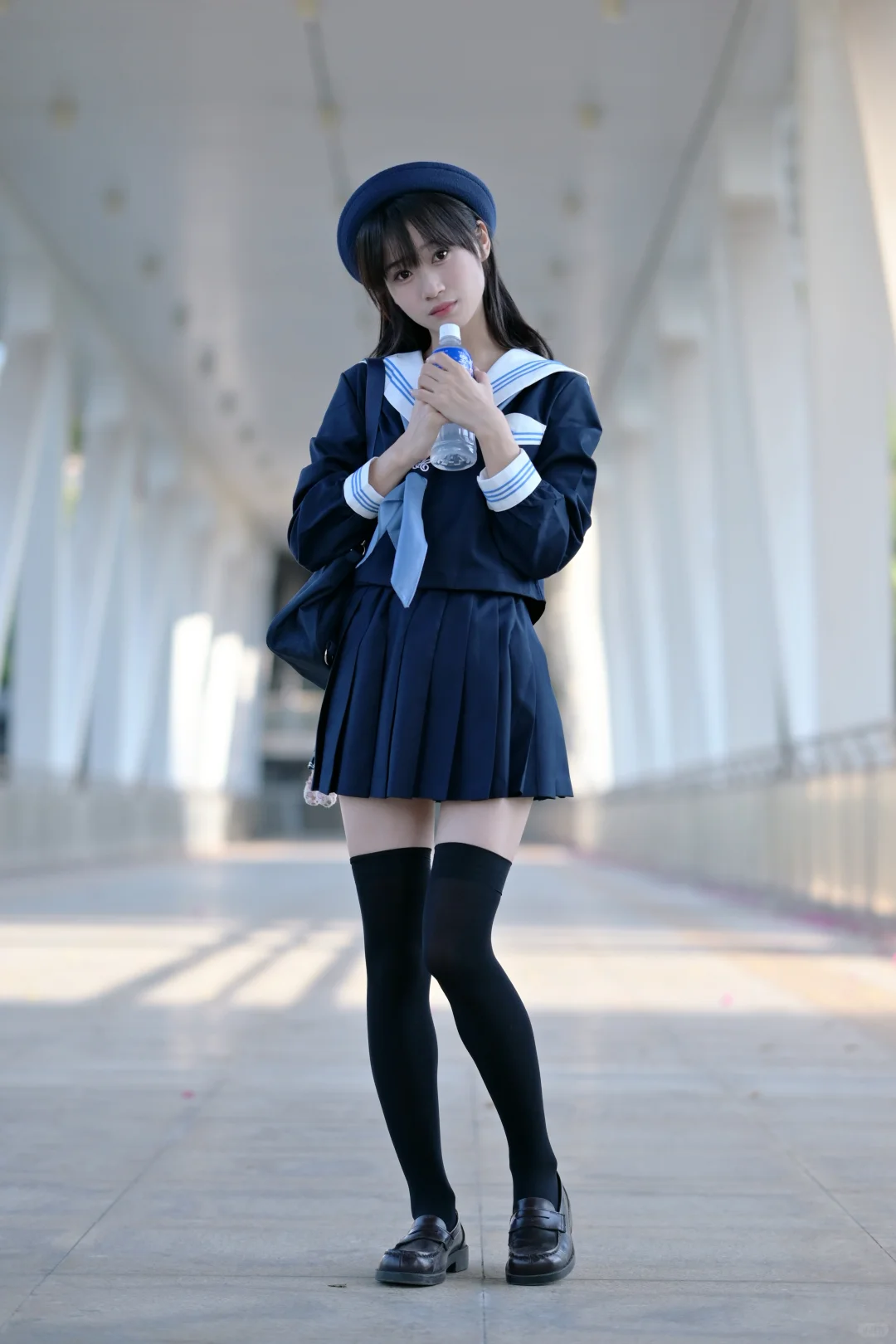 我的JK日常/日系感满满的会展山天桥！