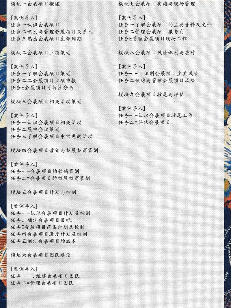 会展项目策划与组织教学课件PPT468页含教案