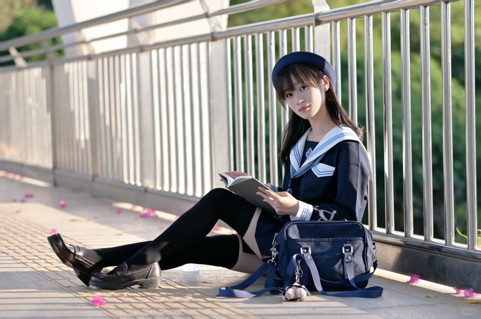 我的JK日常/日系感满满的会展山天桥！