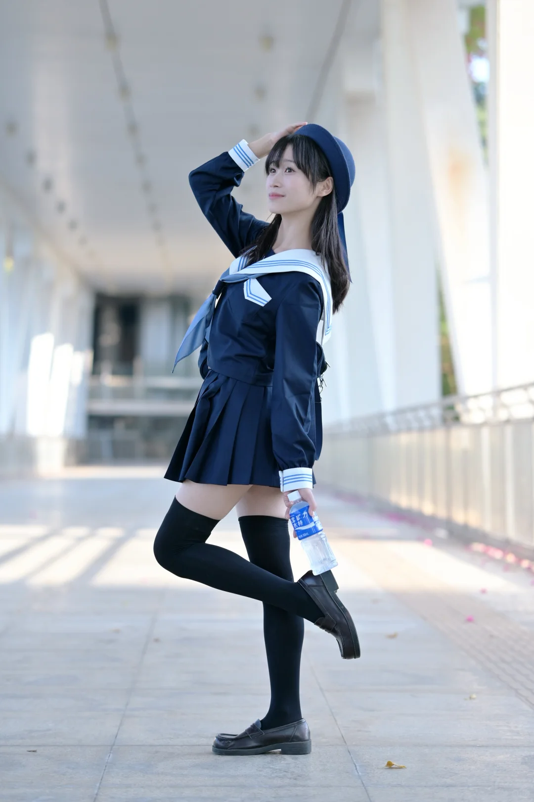 我的JK日常/日系感满满的会展山天桥！