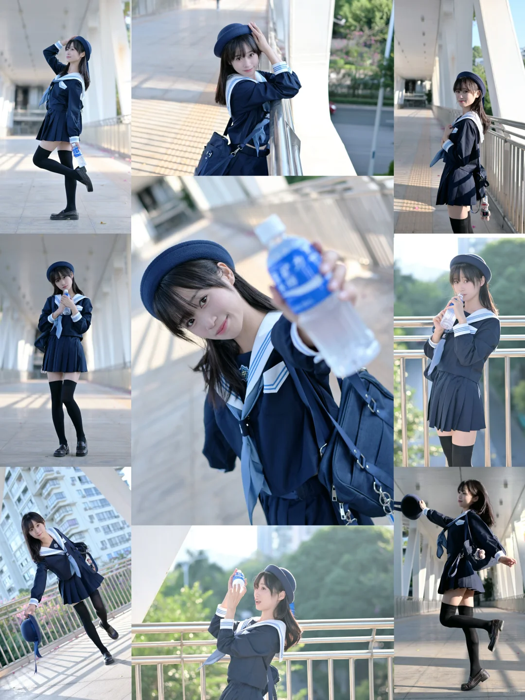 我的JK日常/日系感满满的会展山天桥！