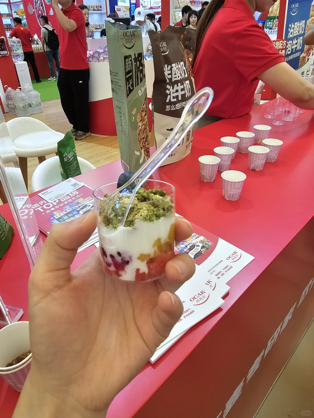 食品展真的太好吃了