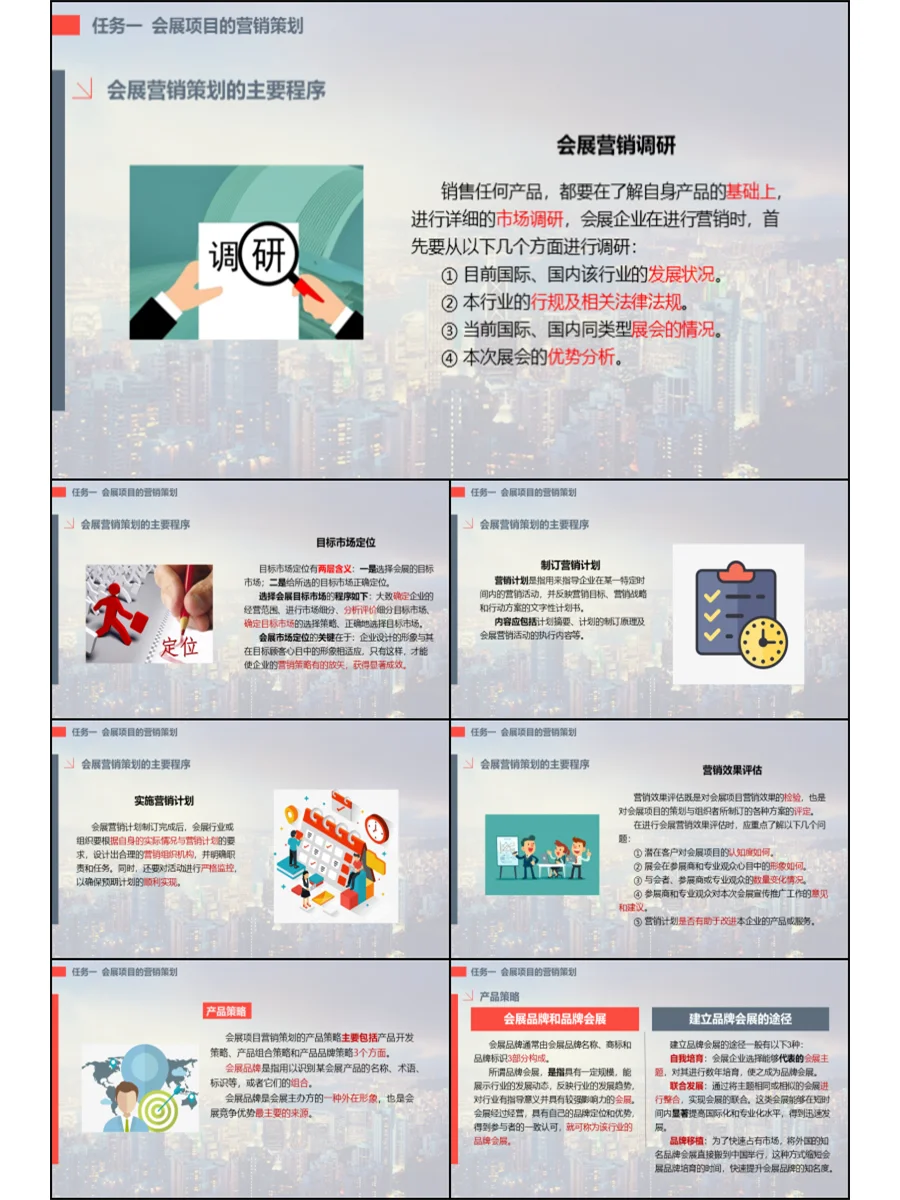 H267配教案会展项目策划与组织课件PPT