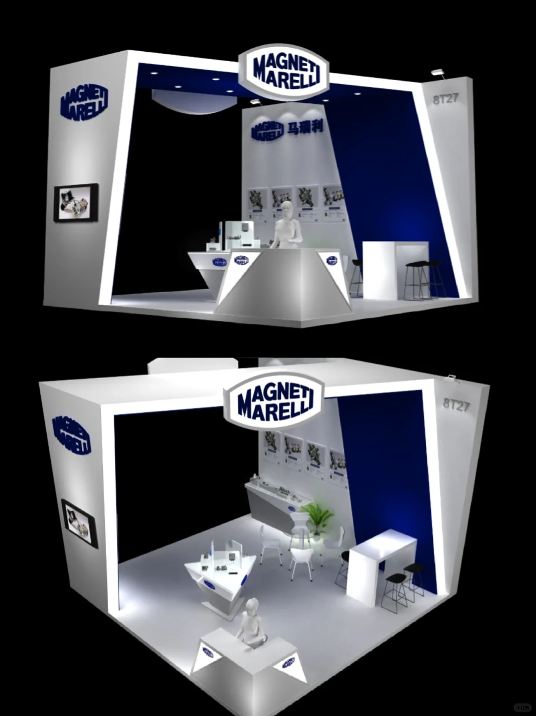展台展厅 会展会务 舞美设计3D效果图
