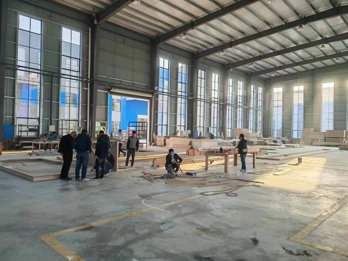 ?鲁班会展长沙展览搭建工厂实拍?