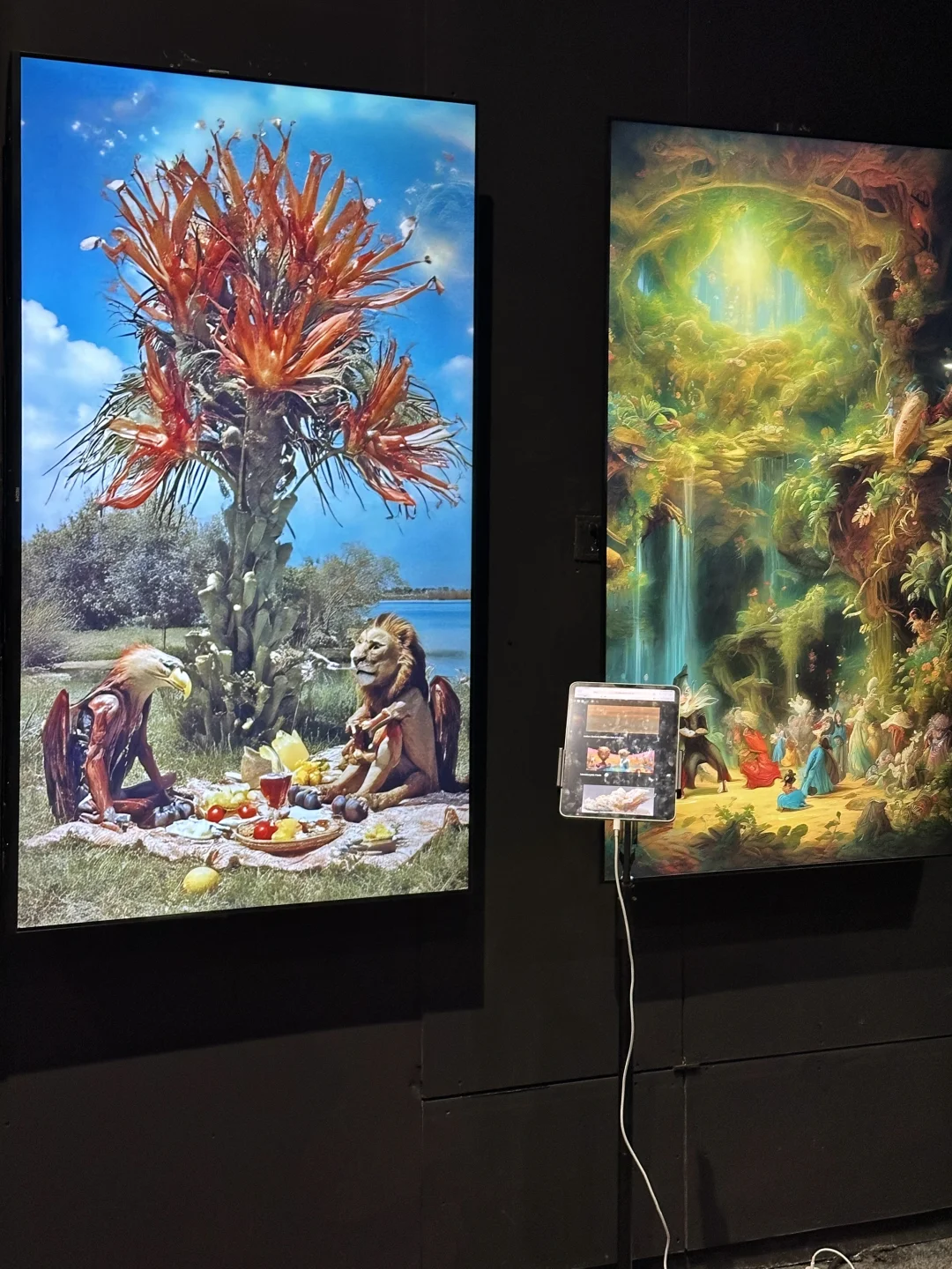 头次看到这么多AI的展！仿佛进入未来世界！