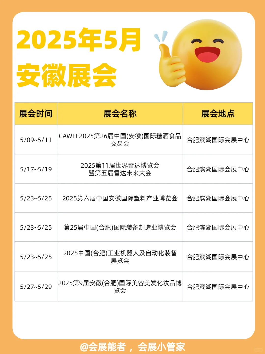 5月安徽、天津展会排期，精彩抢先看！