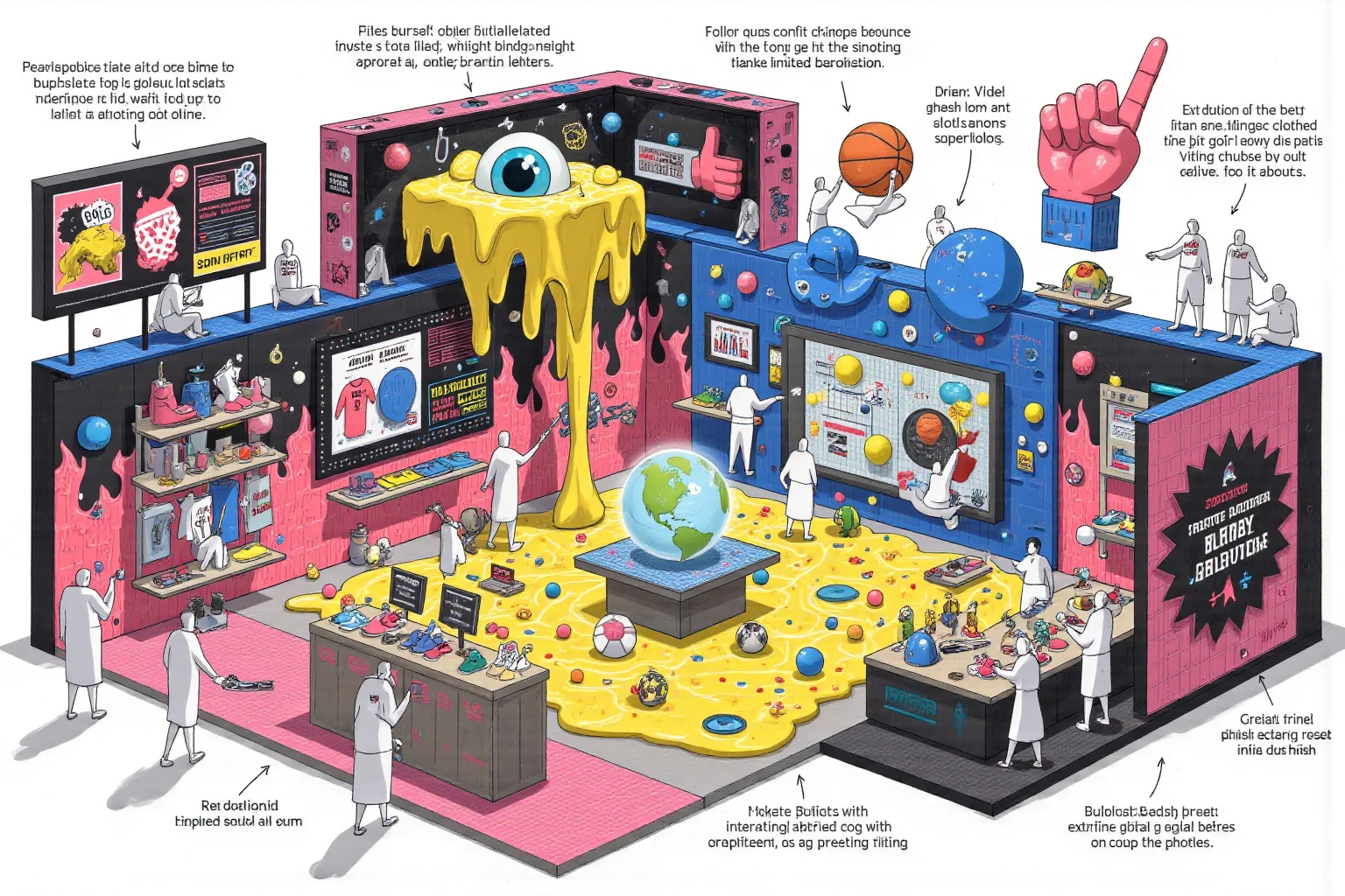 大概没人喜欢这种电玩世界风格的展台设计吧