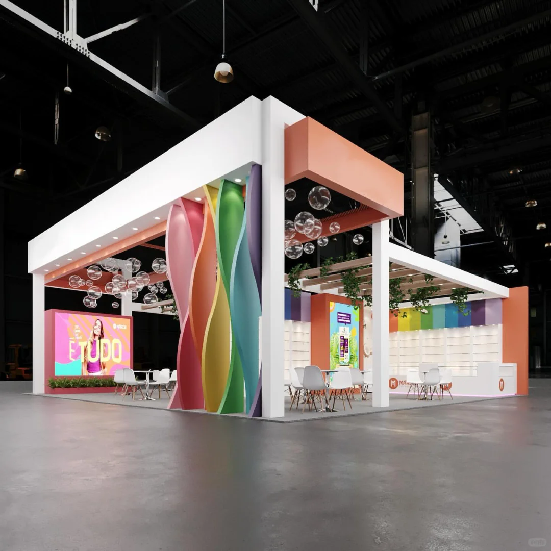 CBE美容博览会｜色彩斑斓的展台设计?