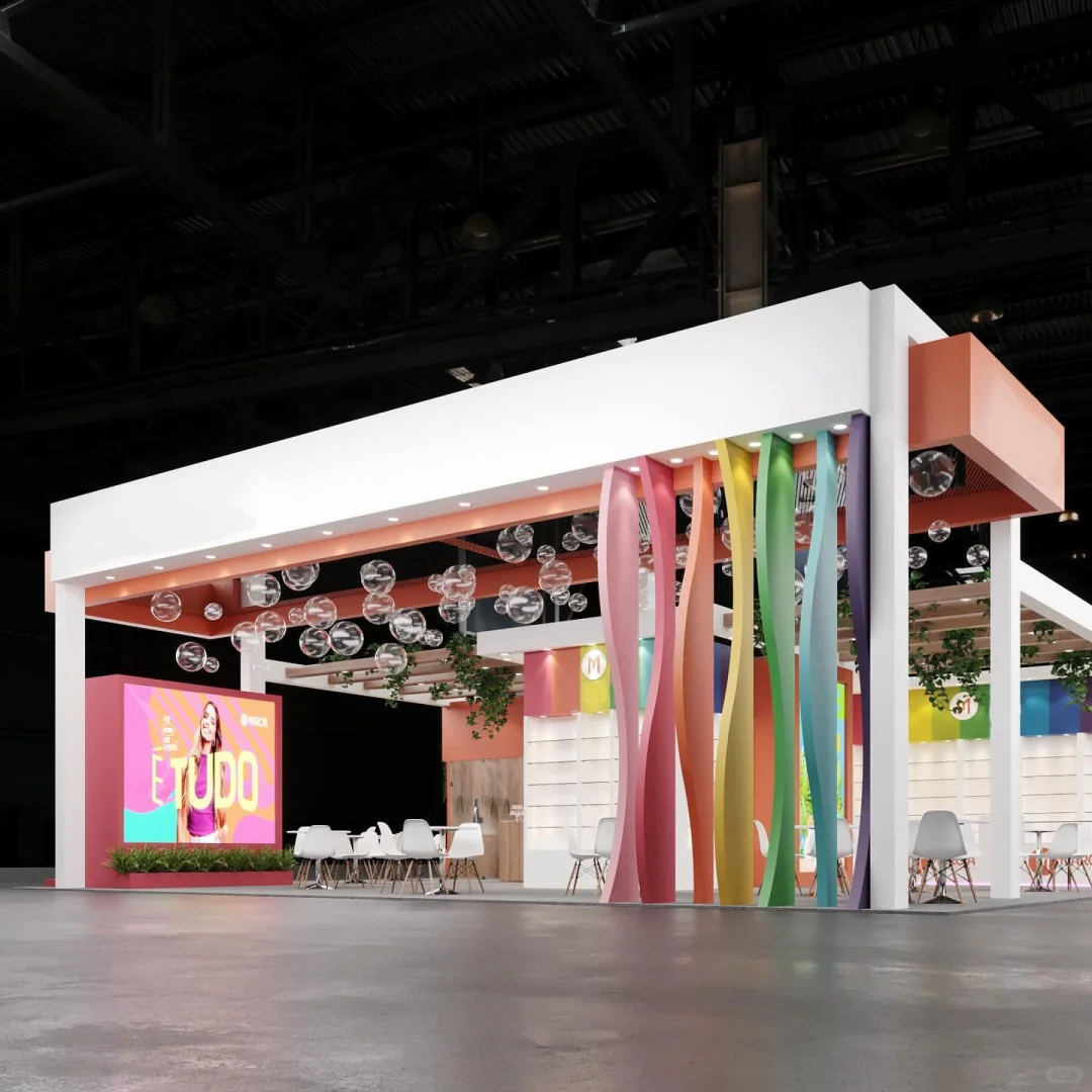 CBE美容博览会｜色彩斑斓的展台设计?