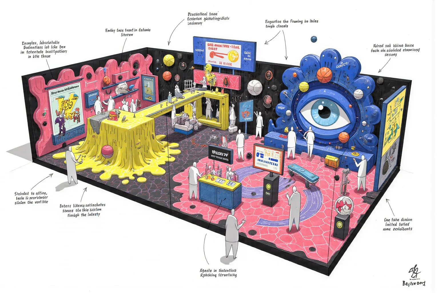 大概没人喜欢这种电玩世界风格的展台设计吧