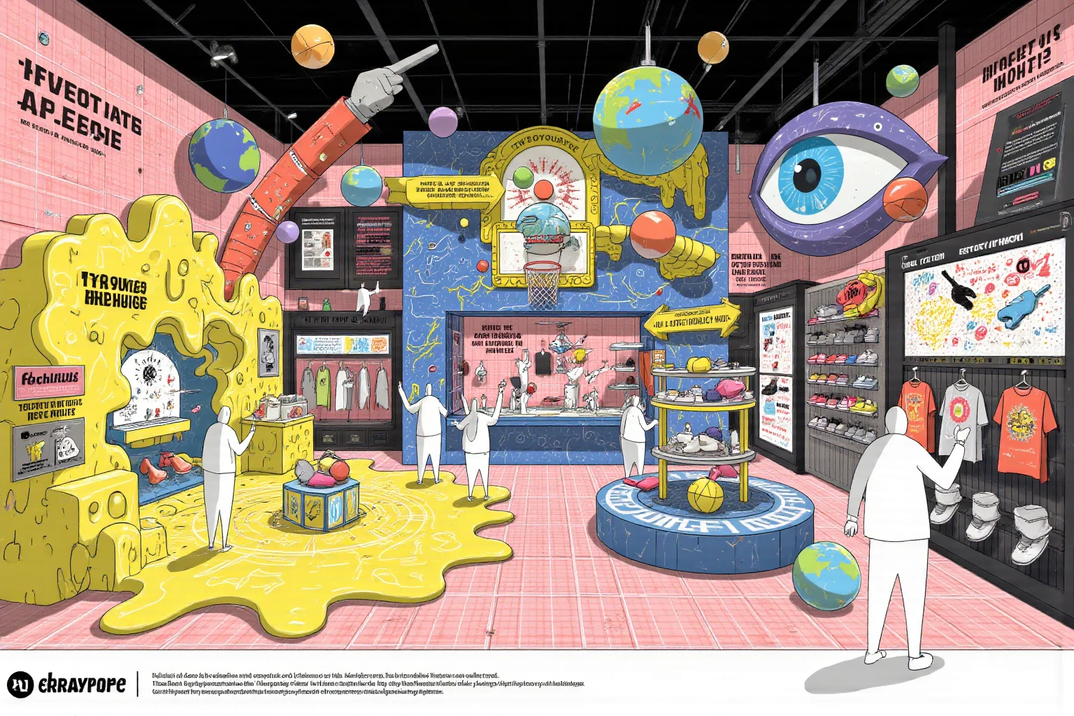 大概没人喜欢这种电玩世界风格的展台设计吧