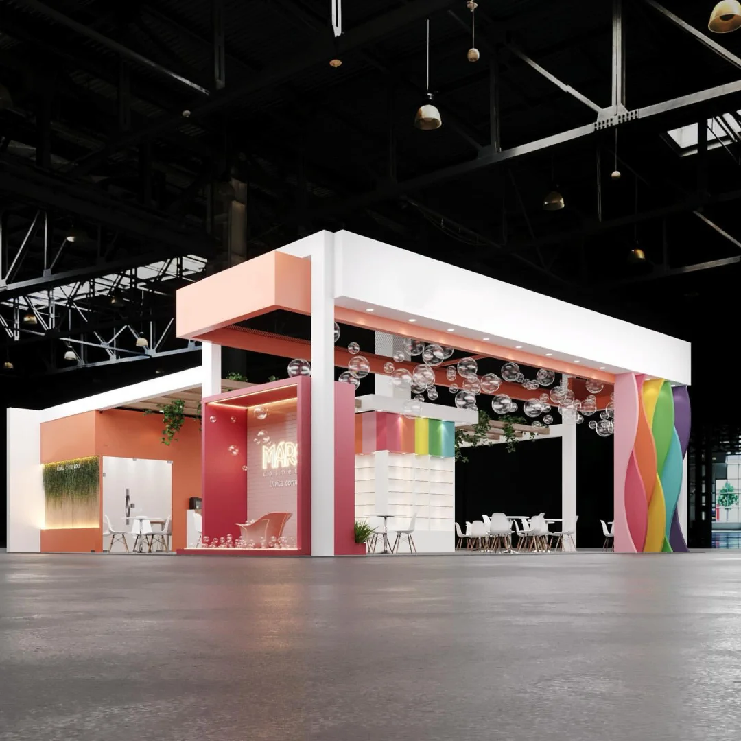 CBE美容博览会｜色彩斑斓的展台设计?