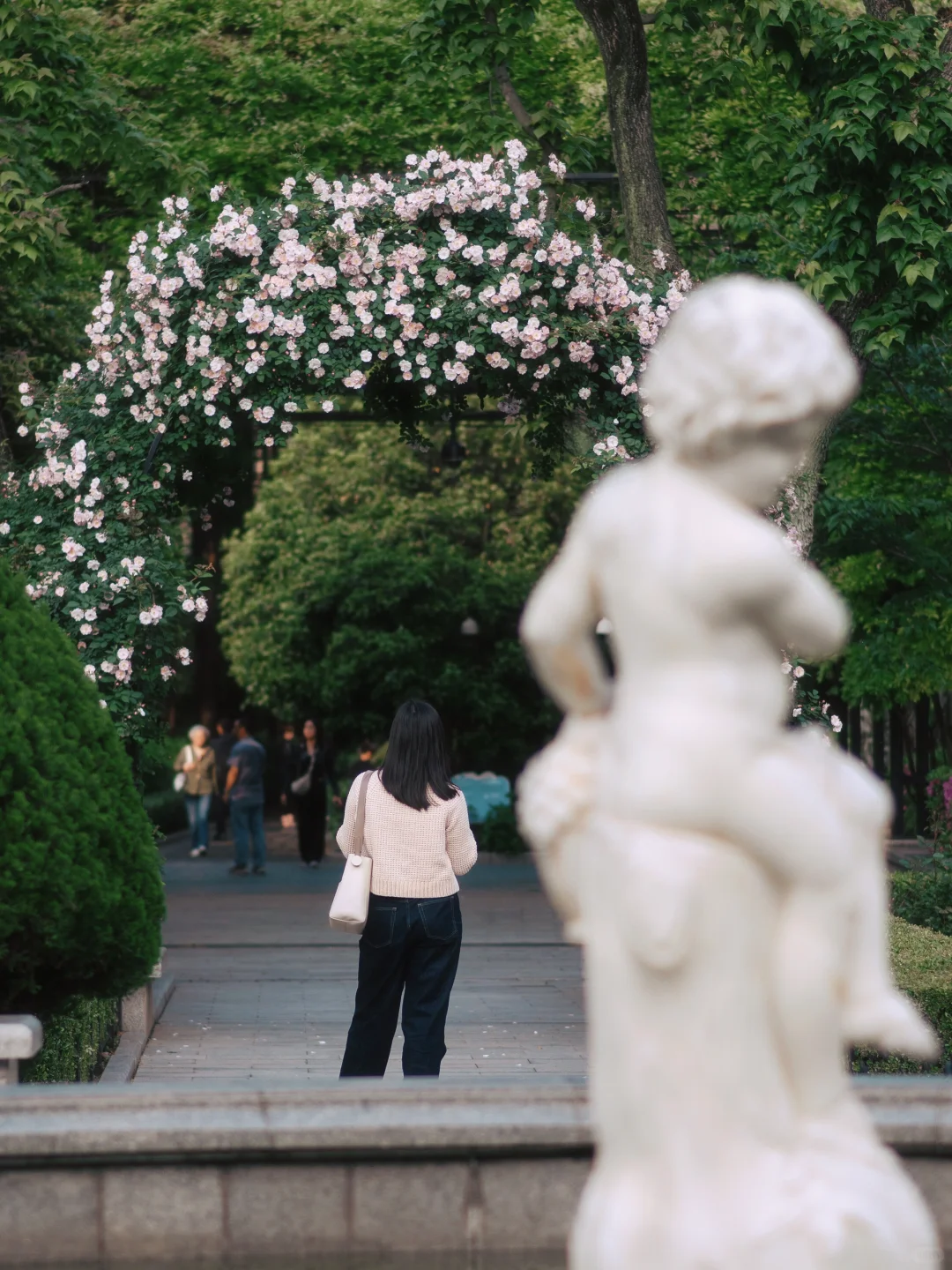 上海市中心的?玫瑰花园即将开启花海模式！！