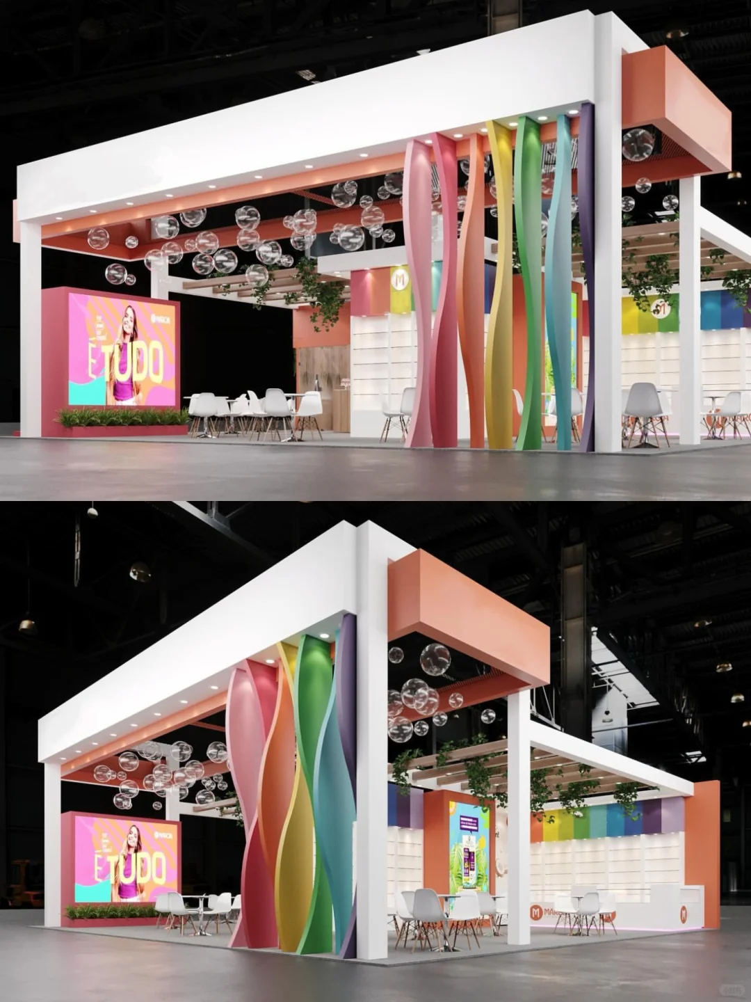 CBE美容博览会｜色彩斑斓的展台设计?