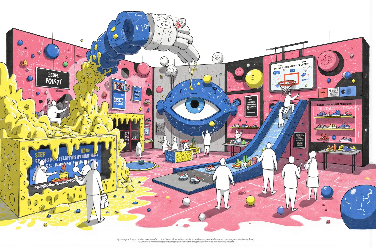 大概没人喜欢这种电玩世界风格的展台设计吧