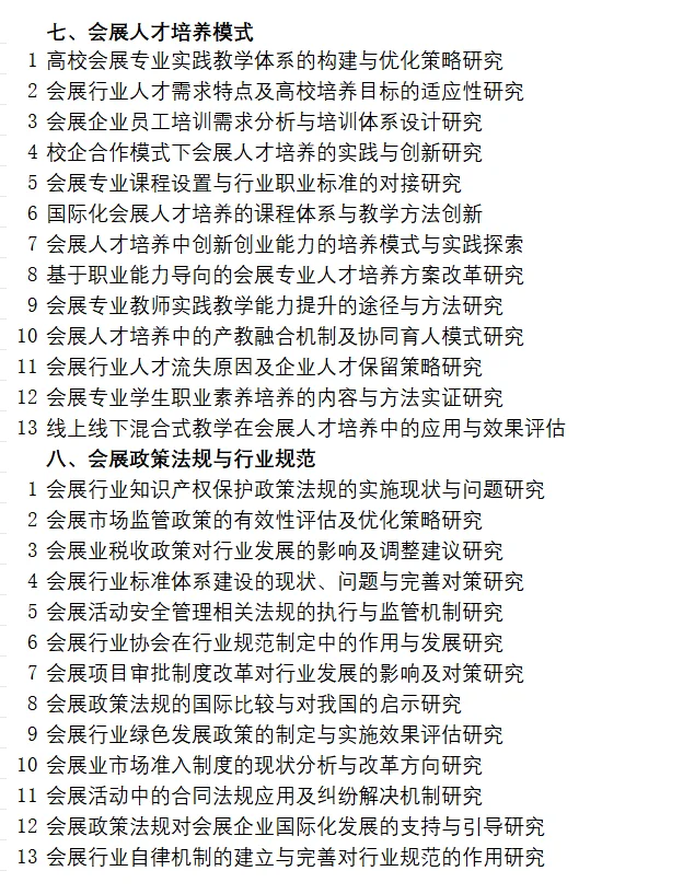 拜托?会展经济与管理专业一定要刷到啊