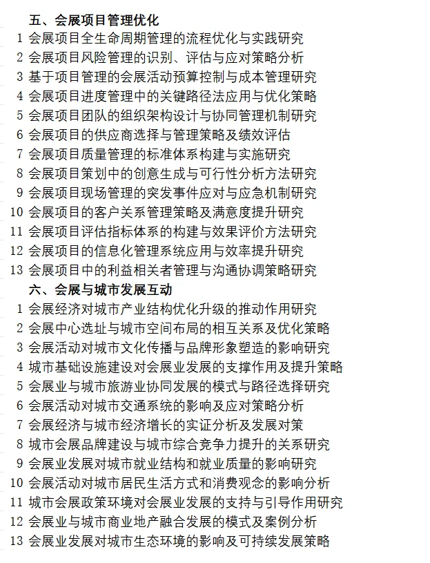 拜托?会展经济与管理专业一定要刷到啊