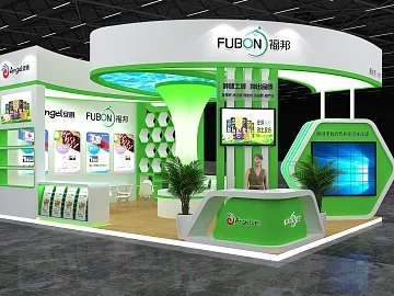 绿色展台设计