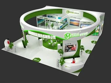 绿色展台设计
