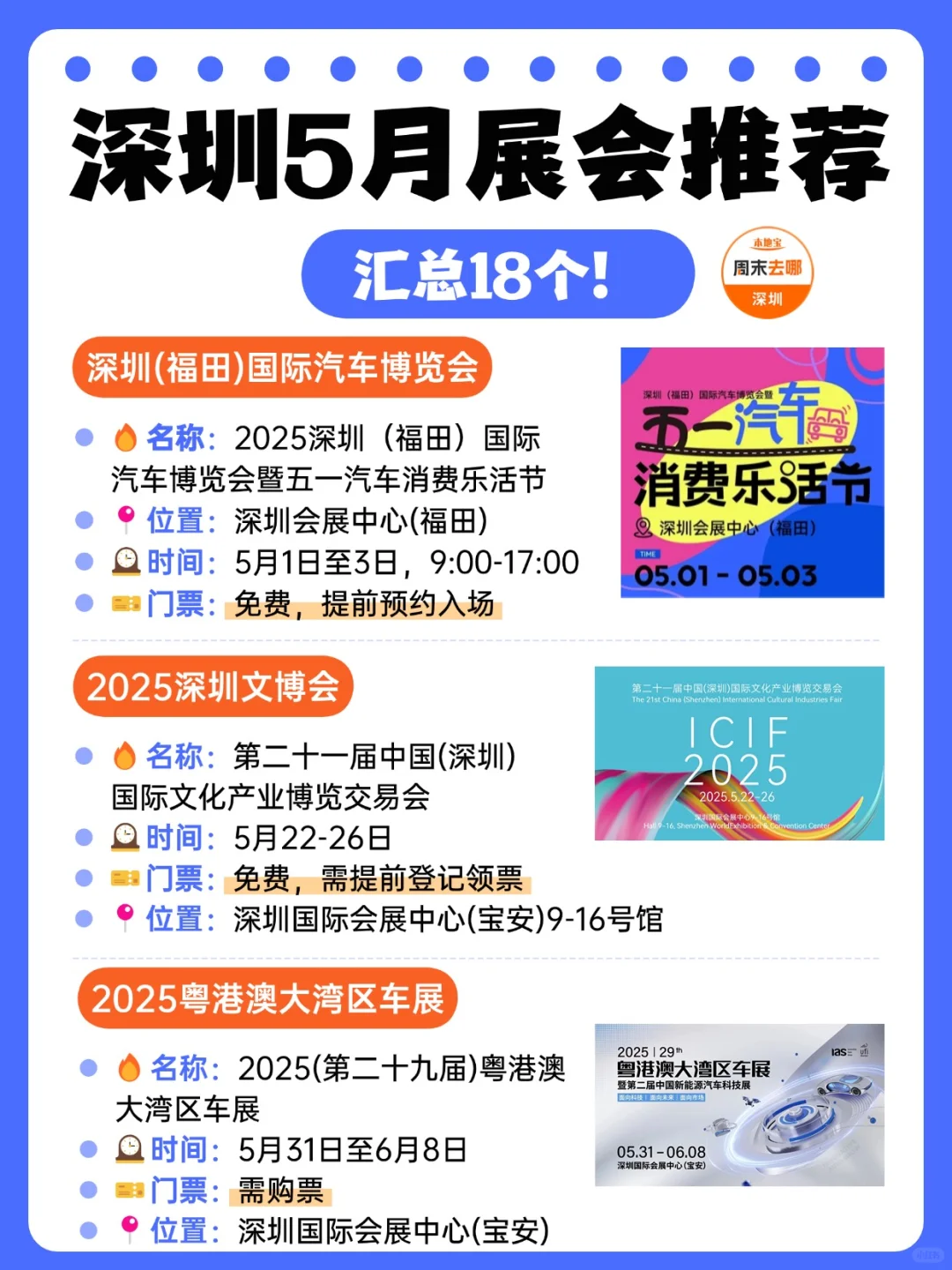 深圳5月展会排期！汇总18个！免费领票！