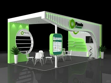 绿色展台设计