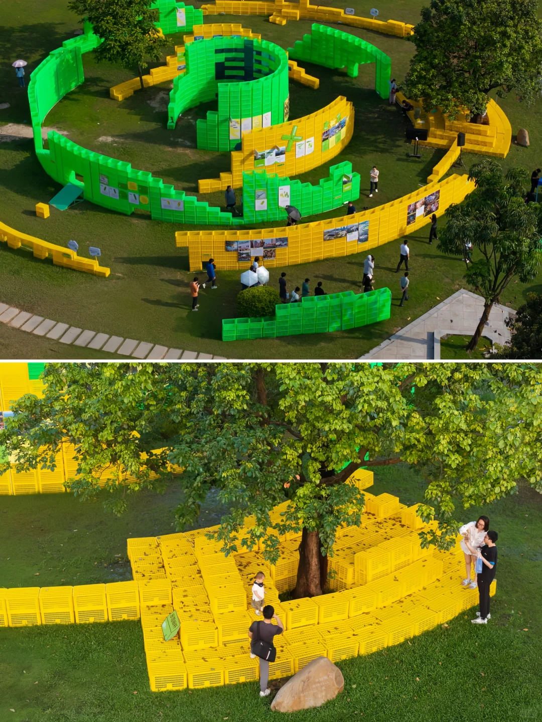 城市磁场‖一个用塑料框?堆成的展览世界