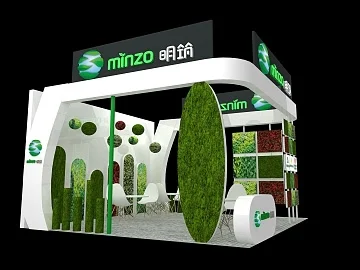 绿色展台设计