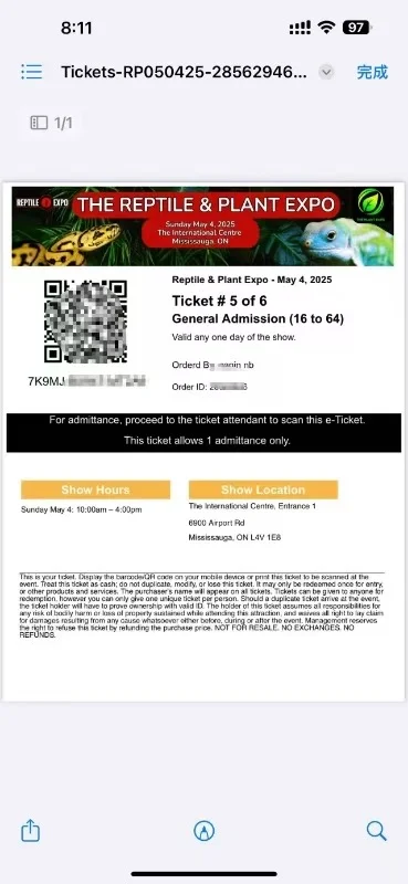 ?50%OFF 多伦多爬虫动物展会攻略