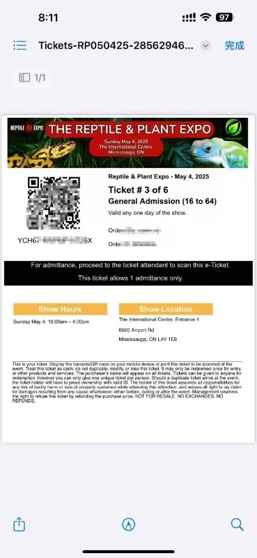 ?50%OFF 多伦多爬虫动物展会攻略