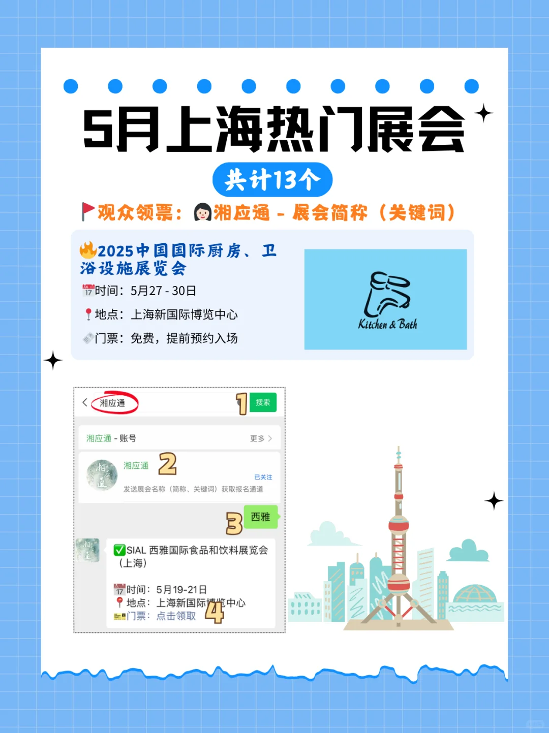 5月上海热门展会合集抢先看！附领票攻略！