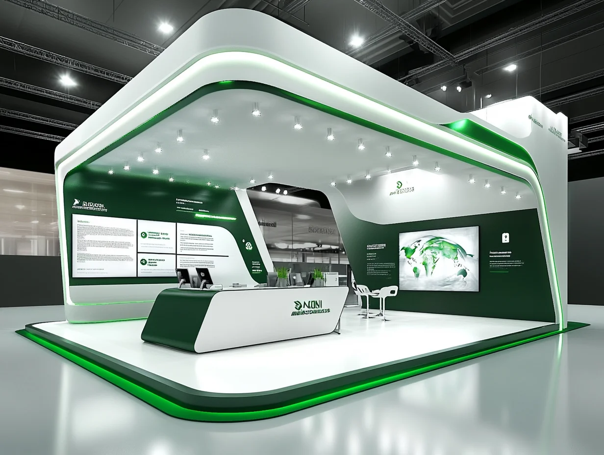 053｜挑战100天100套展台案例｜环保科技风格