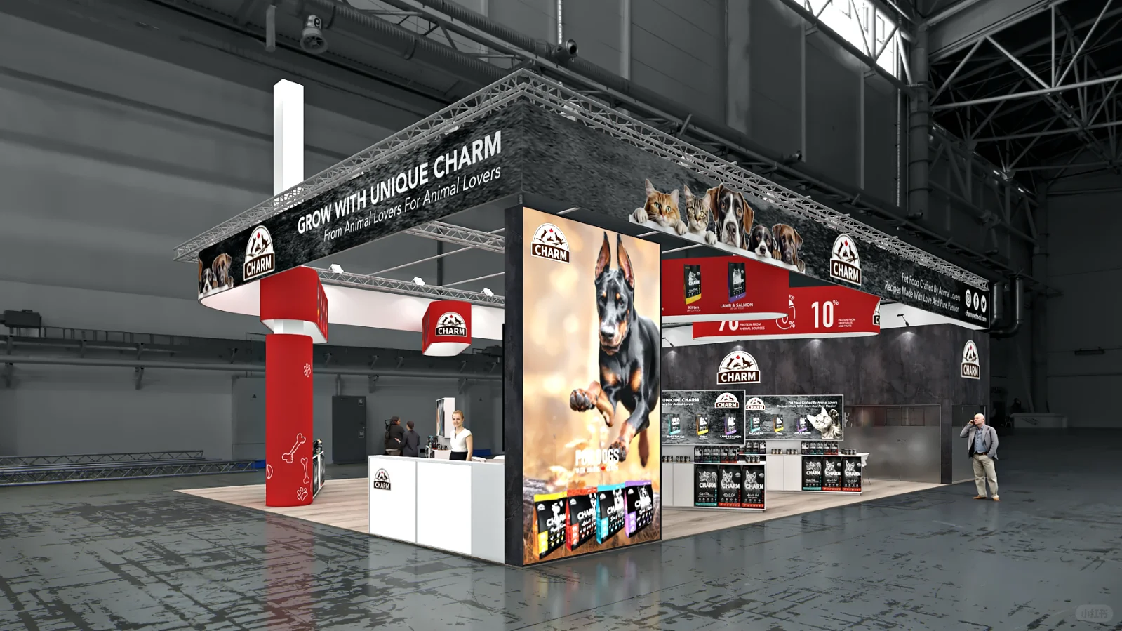 展会展台设计搭建 | 72㎡ 国际宠物用品展