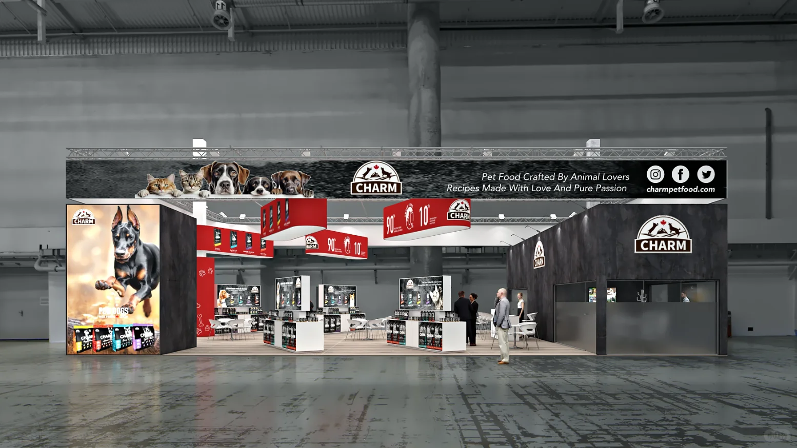 展会展台设计搭建 | 72㎡ 国际宠物用品展
