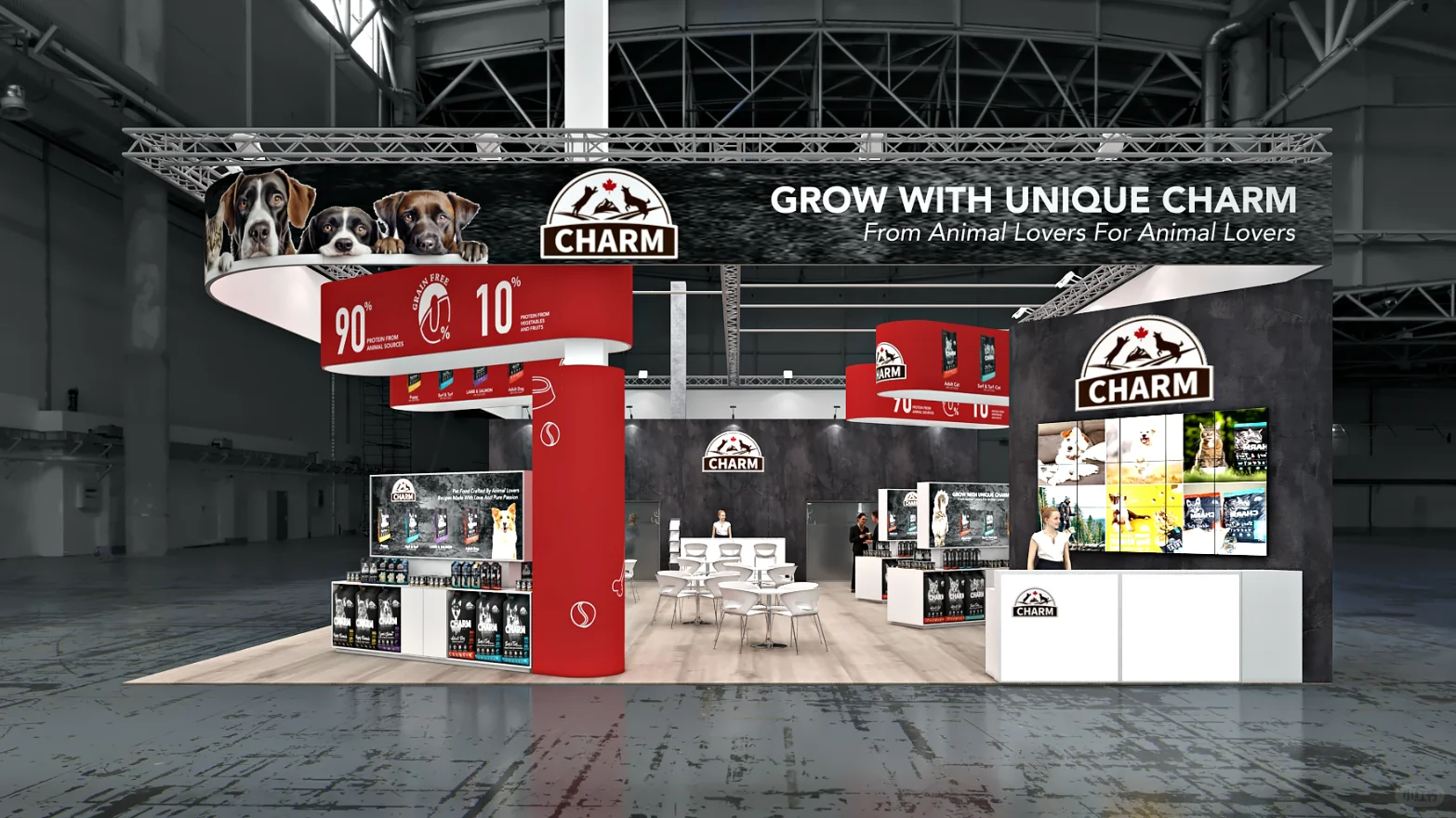 展会展台设计搭建 | 72㎡ 国际宠物用品展