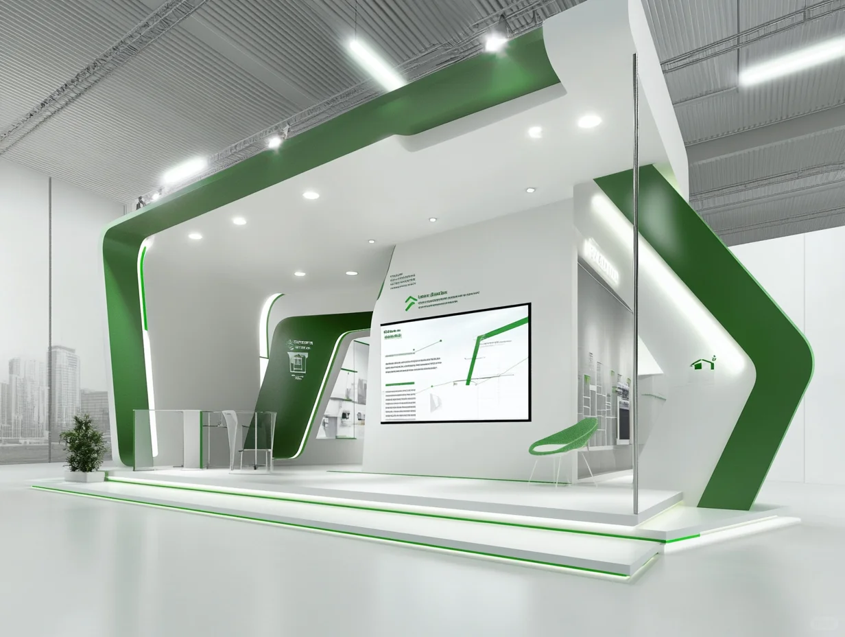 053｜挑战100天100套展台案例｜环保科技风格