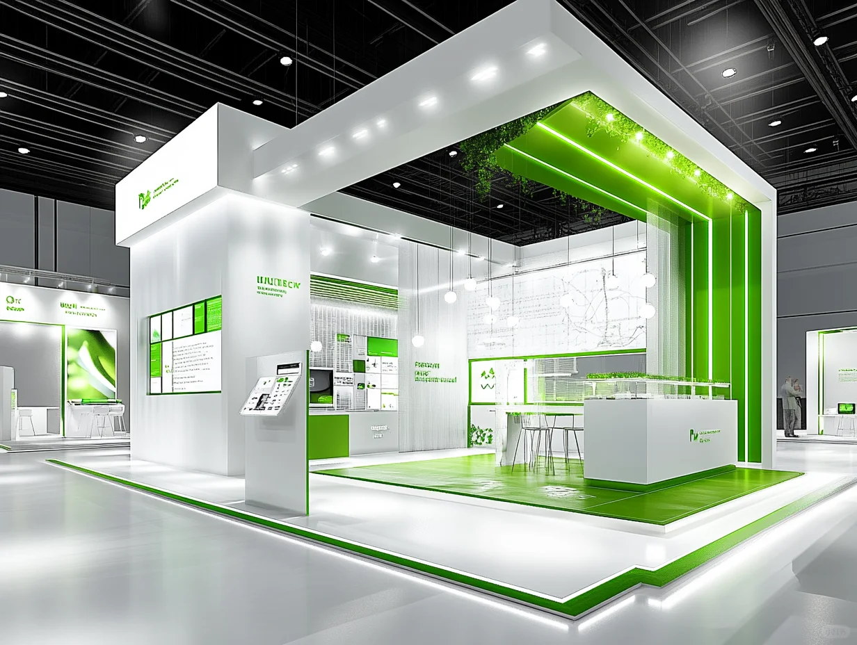 053｜挑战100天100套展台案例｜环保科技风格