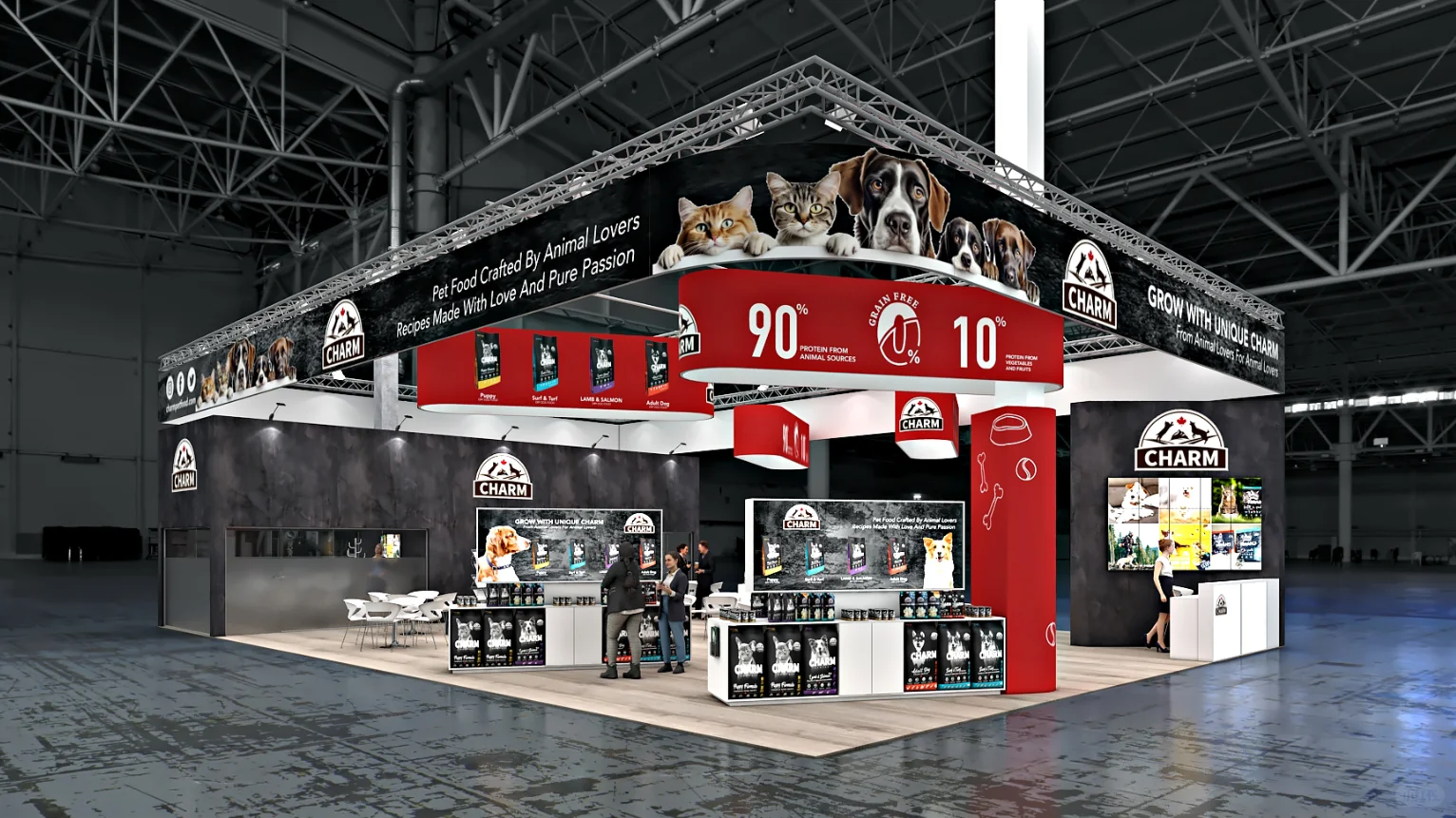 展会展台设计搭建 | 72㎡ 国际宠物用品展