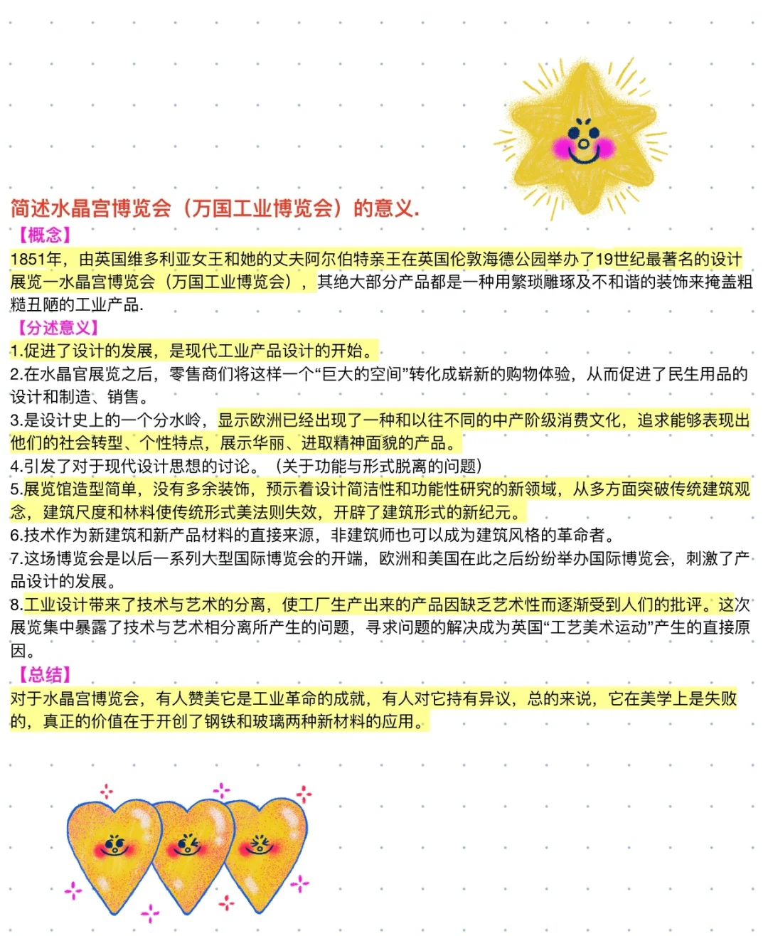 设计类简答题分享｜水晶宫博览会