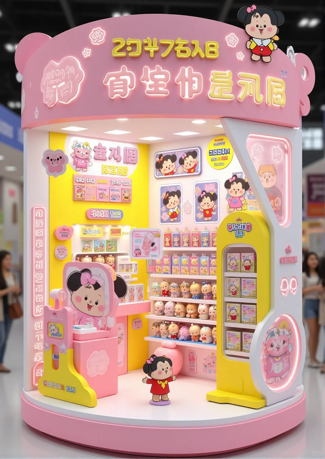 ?来一组超级可爱的迷你展位吧