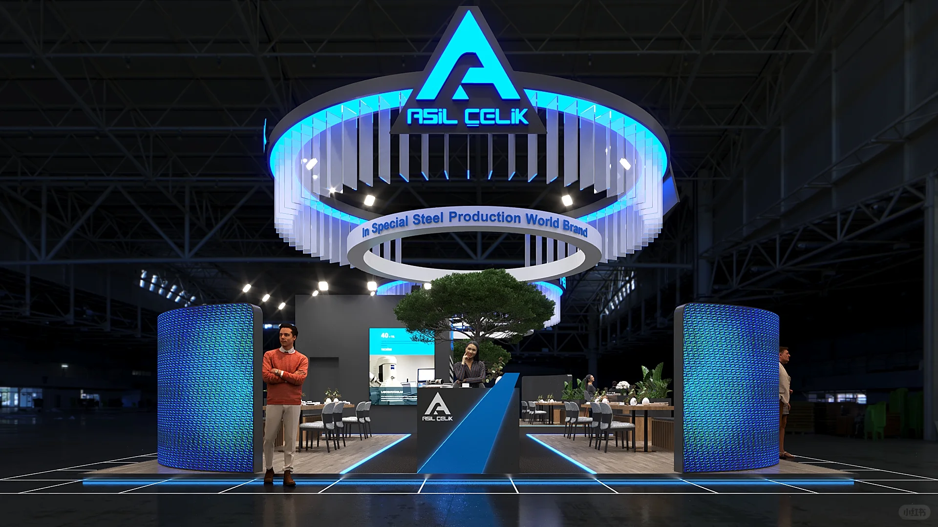 广州深圳展览会展台设计策划搭建效果图欣赏