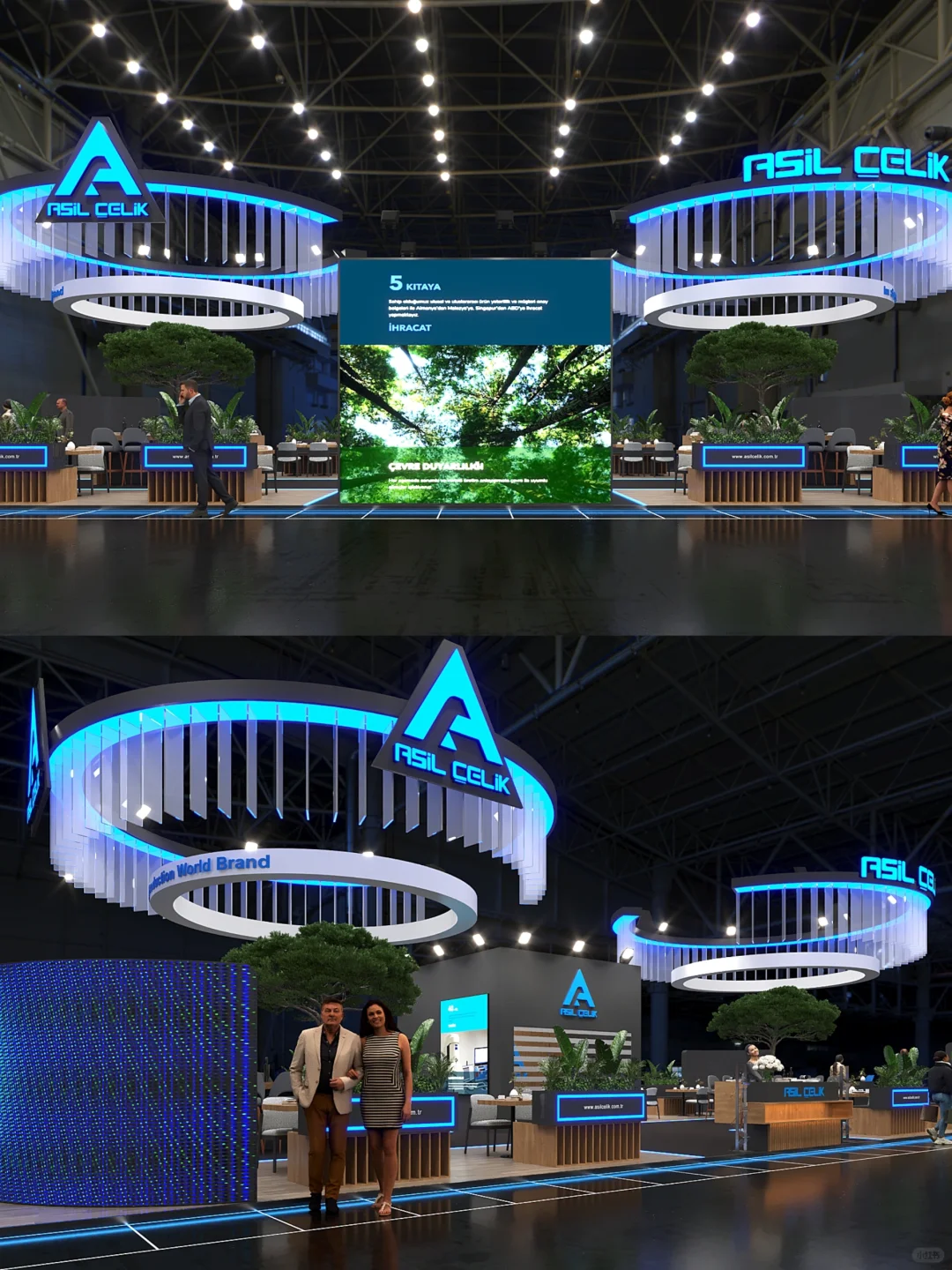 广州深圳展览会展台设计策划搭建效果图欣赏