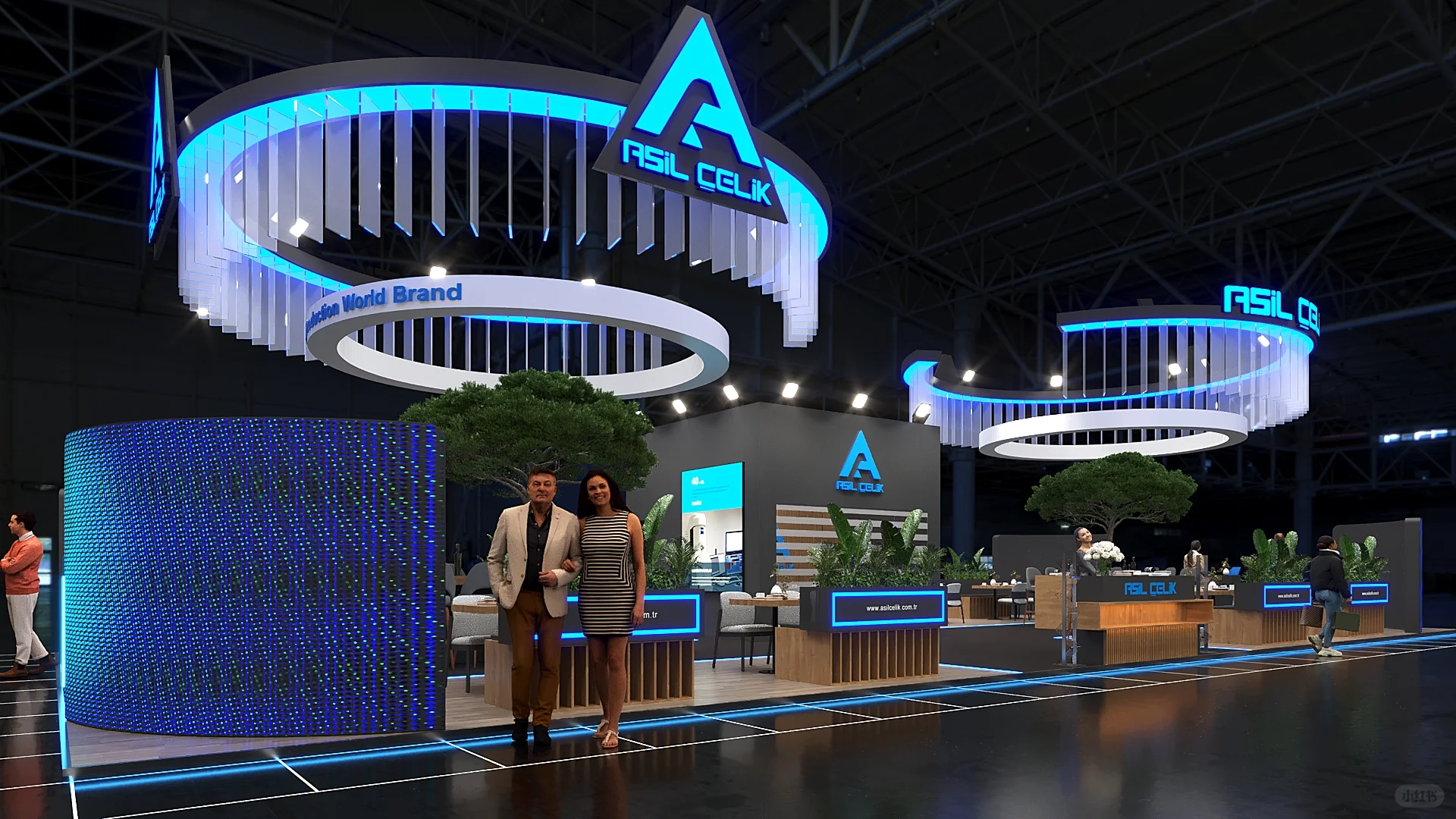 广州深圳展览会展台设计策划搭建效果图欣赏