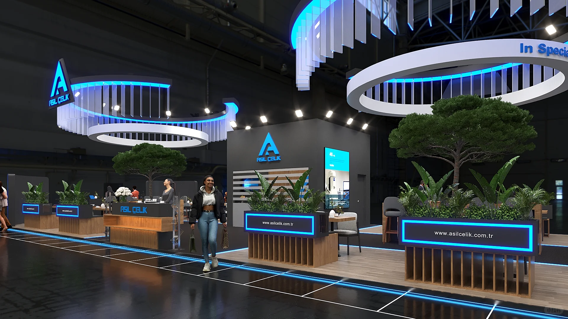 广州深圳展览会展台设计策划搭建效果图欣赏