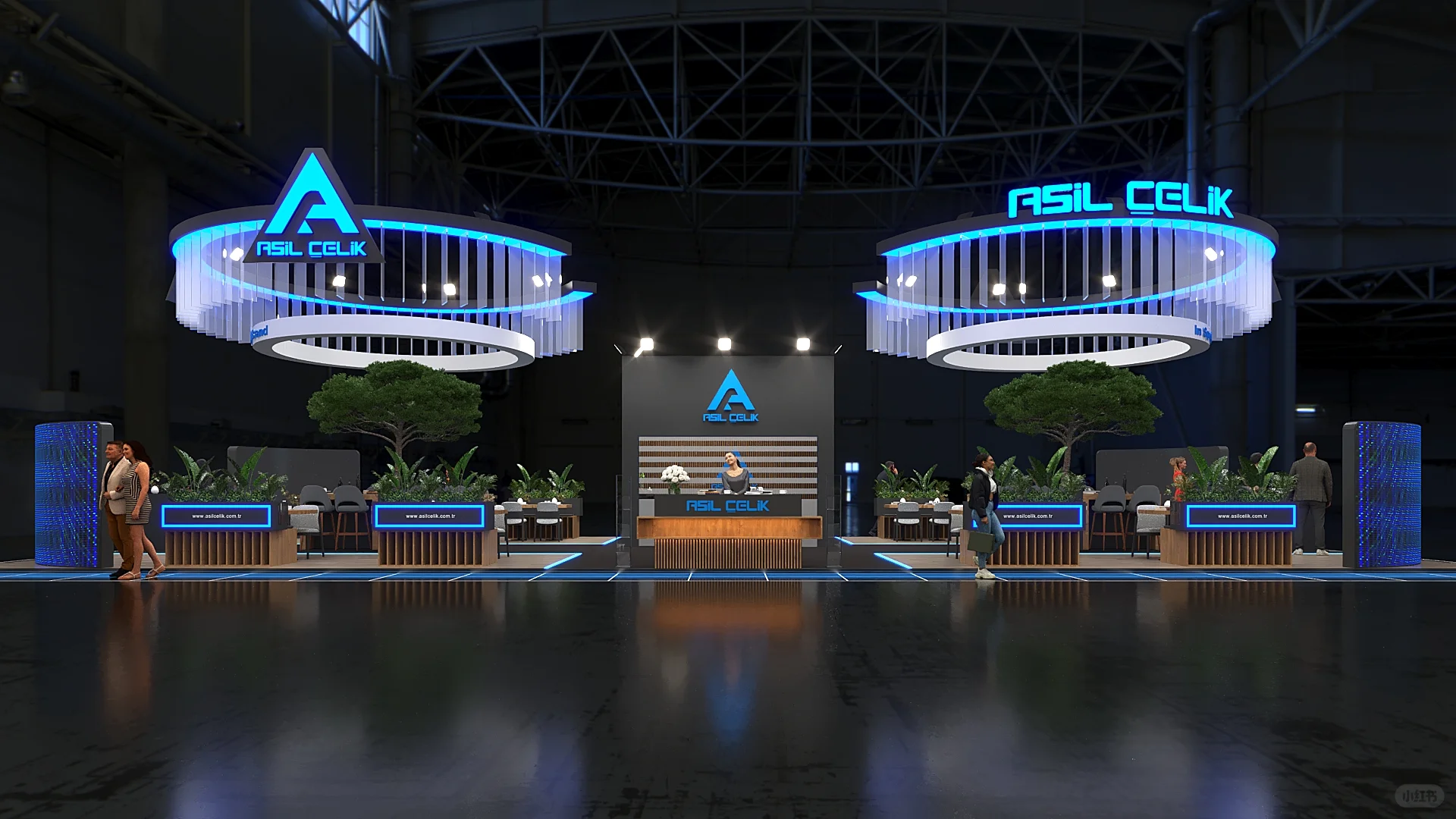 广州深圳展览会展台设计策划搭建效果图欣赏