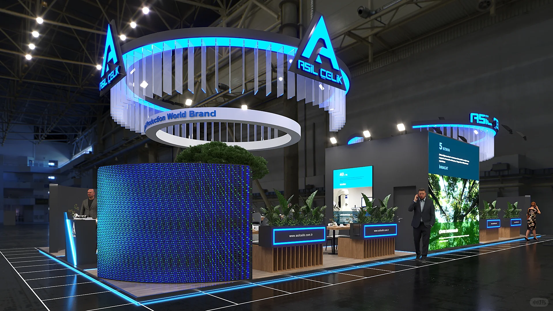 广州深圳展览会展台设计策划搭建效果图欣赏