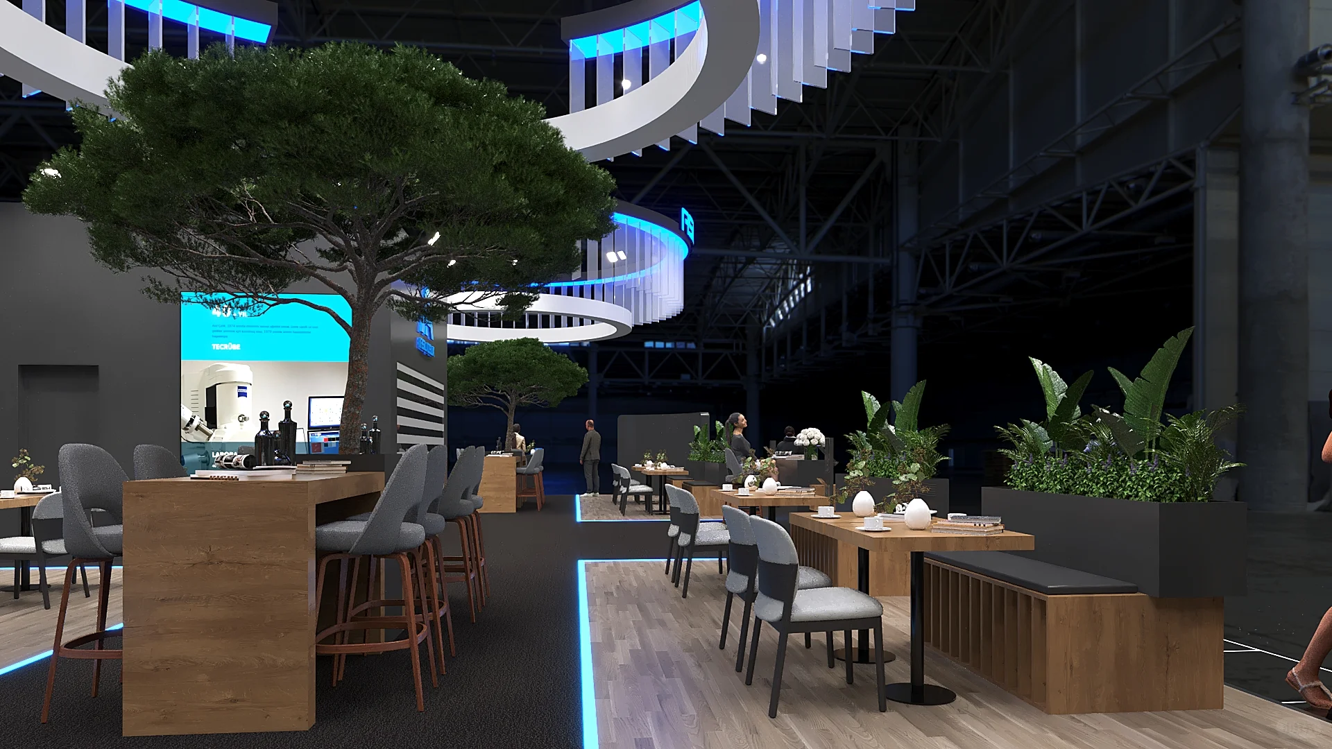 广州深圳展览会展台设计策划搭建效果图欣赏